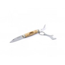 Zložljiv nož z vilicami in odpiračem - bukev, 6,1 cm